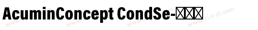 AcuminConcept CondSe字体转换